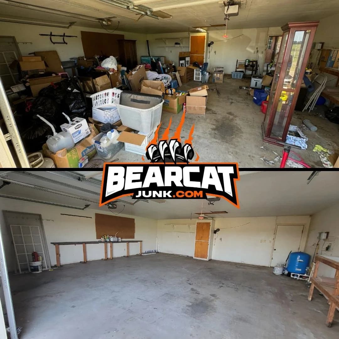 Bearcat completed-work collage: Before & After Cleanouts
